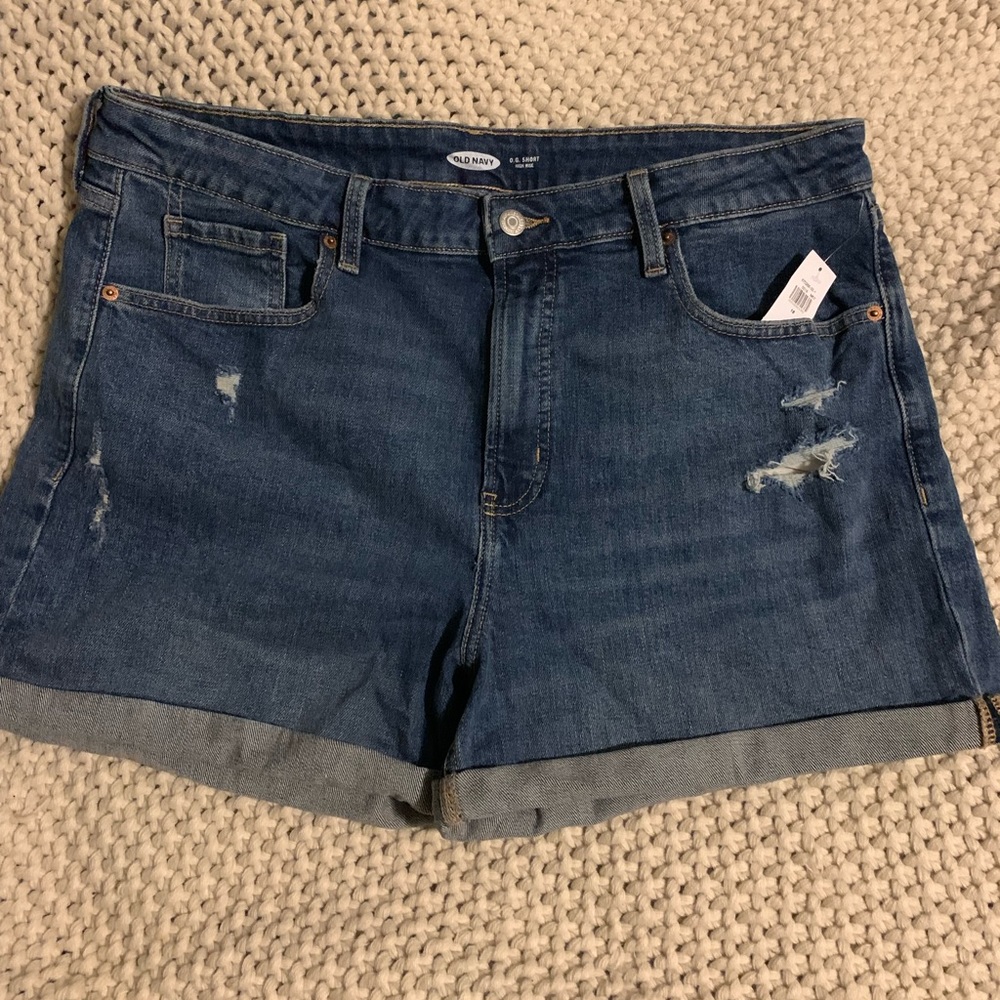 Old Navy, high-rise O.G.shorts, size 16, brand new